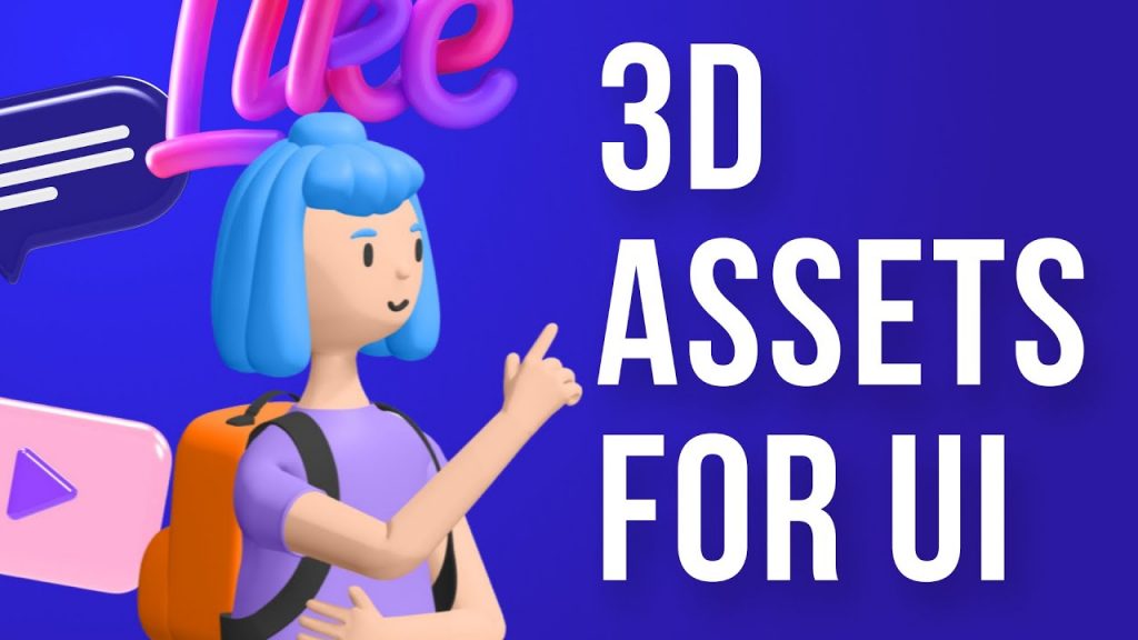 An Ultimate List of the Top UI/UX Design Trends For 2022 8 3D illustration
