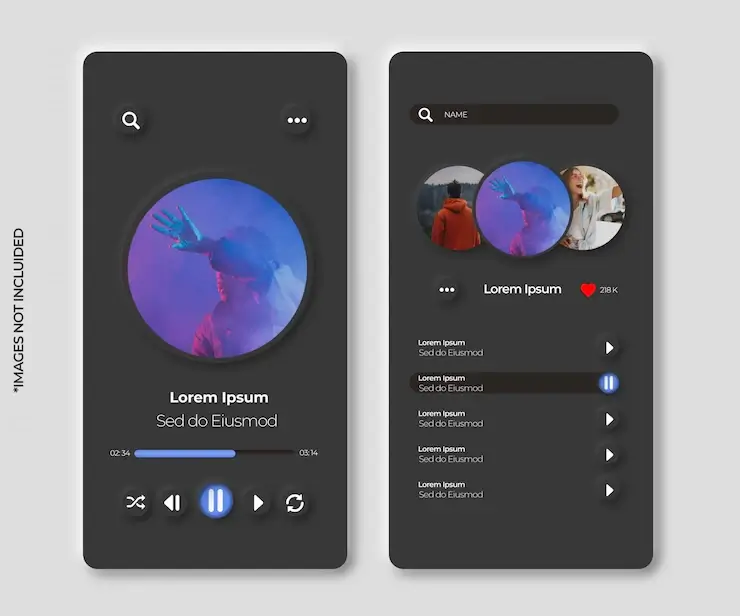 10 Modern UI Design Trends You Need to Know 3 Picture of Neuomorphism